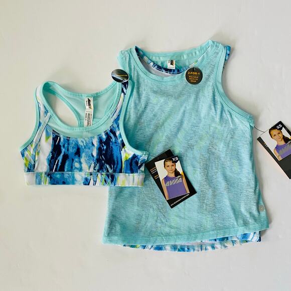 Avia | Tank Top Sports Bra Bundle NWT XS Racer Back - Picture 1 of 10